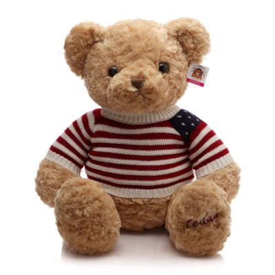 American Flag Sweater Teddy Bear