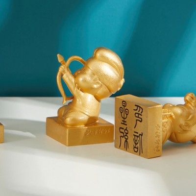 Customized brass seals of the twelve zodiac signs