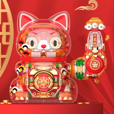 Lucky Cat Chinese Fashion Assembled Figure