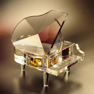 Crystal Piano Music Box