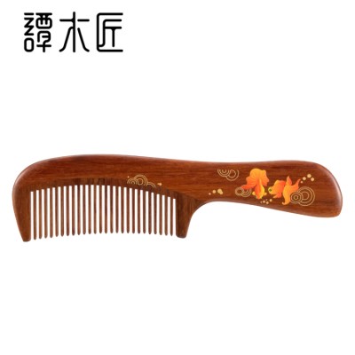 Tan Carpenter's Golden Jade Wooden Comb