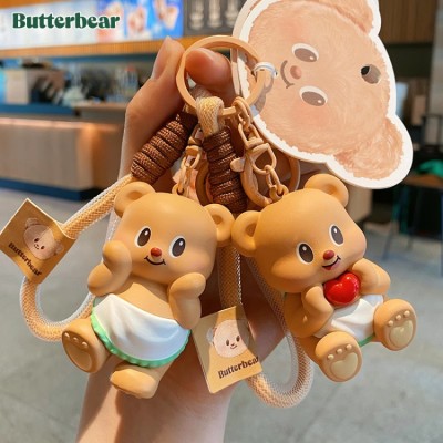 Internet celebrity butter bear keychain