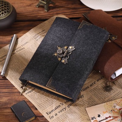 Retro loose-leaf notebook