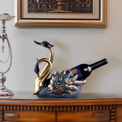 European style swan wine rack ornaments