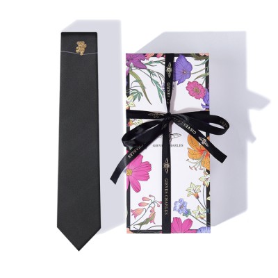 GIEVES CHARLES BEAR SILK TIE