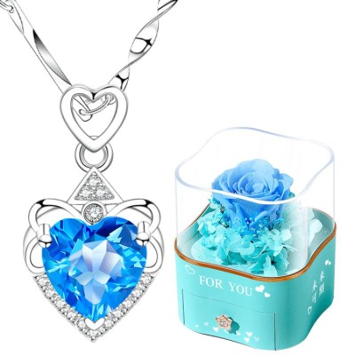Heart of the Ocean Topaz Necklace