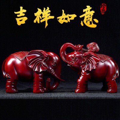 Elephant ornaments for bringing wealth and fortune