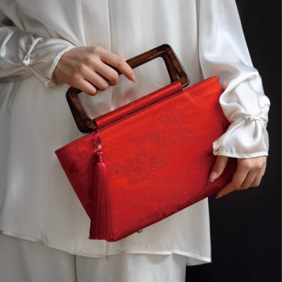 New Chinese style red handbag wedding bag