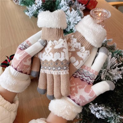 Christmas Elk Warm Gloves
