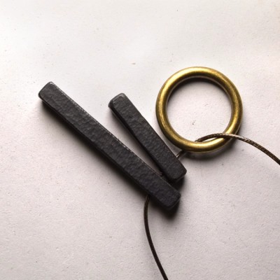 Ebony Copper Ring Original Sweater Chain