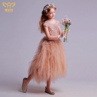 Girls' haute couture princess dress