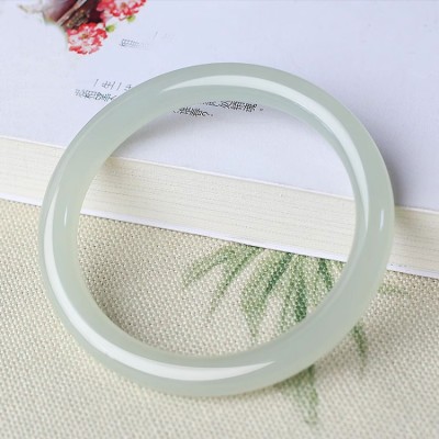 Hetian green jade bracelet