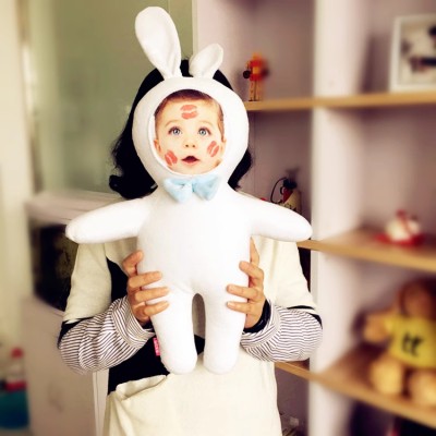 Human face rabbit doll customization