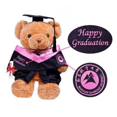 University graduation doctoral hat bear