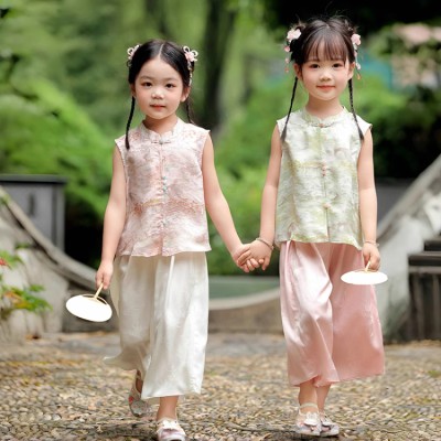 girls' Chinese style hanfu suit