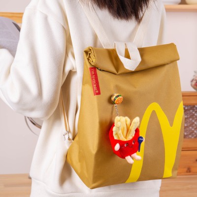 Funny McDonald's logo backpack