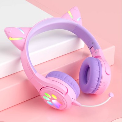 Internet celebrity girls cat ear headphones