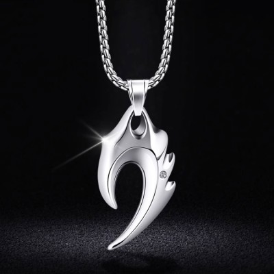 Men's Wolf Tooth Titanium Steel Necklace