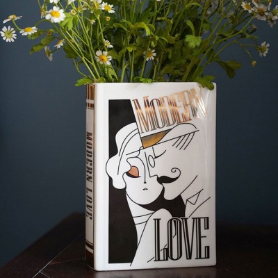 Modern Love Book Vase