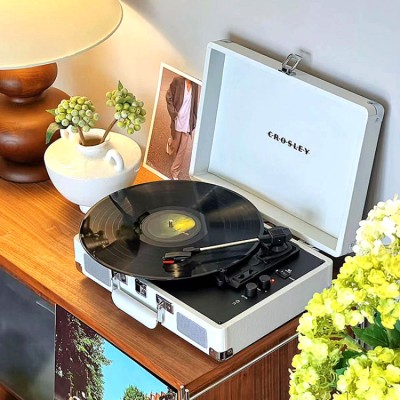 Vinyl record player bluetooth speaker
