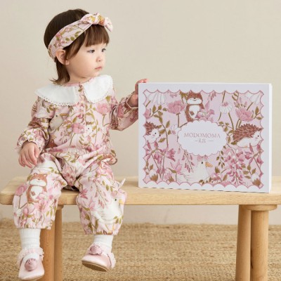 Baby girl princess jumpsuit gift box