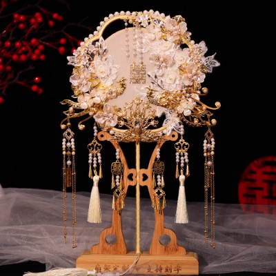 New Chinese style handmade wedding fan