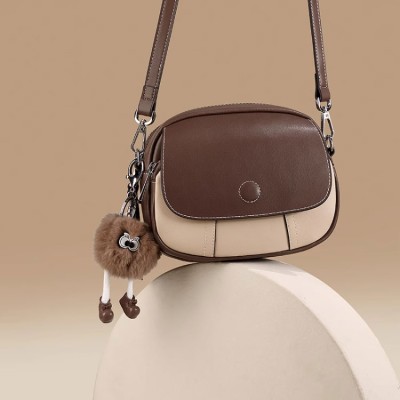 Internet celebrity girl's small round crossbody bag