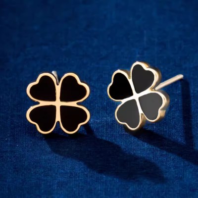 Happy four-leaf clover girls earrings