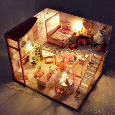 DIY Assembled Princess Toy House