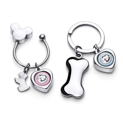 Couple love sound keychain