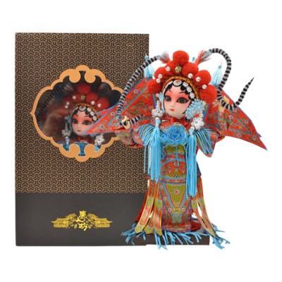 Chinese style Peking opera silk doll