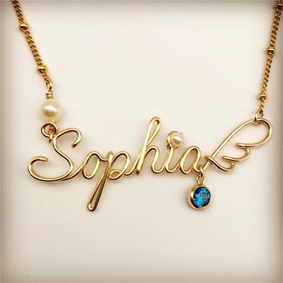 DIY name necklace customization