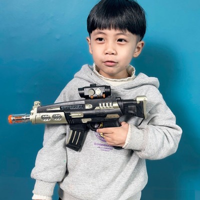 Sound and light toy submachine gun