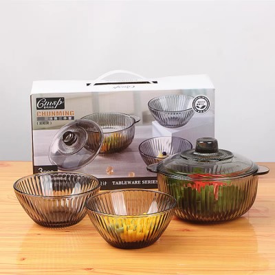 Glass bowl gift box set