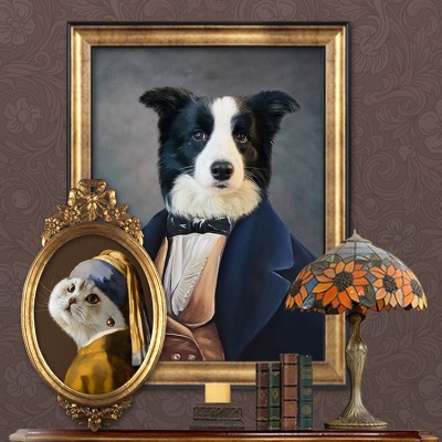 Pet portrait oil painting customization