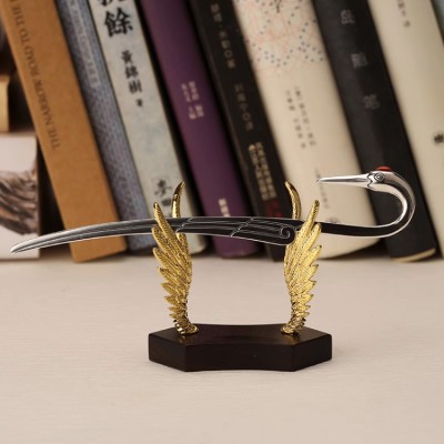 Chinese style red-crowned crane bookmark