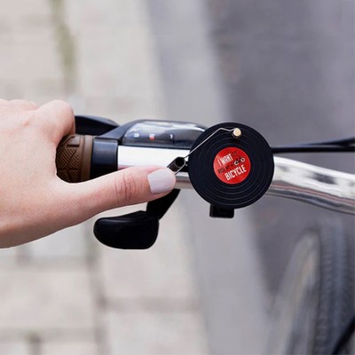 Vintage record style bicycle bell