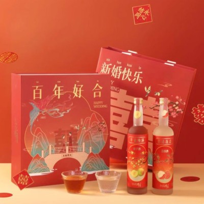Wedding blessing fruit wine gift box