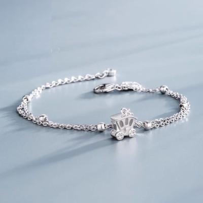 Fantasy carriage sterling silver bracelet