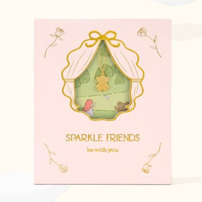 Sparkle Friends Bear Necklace