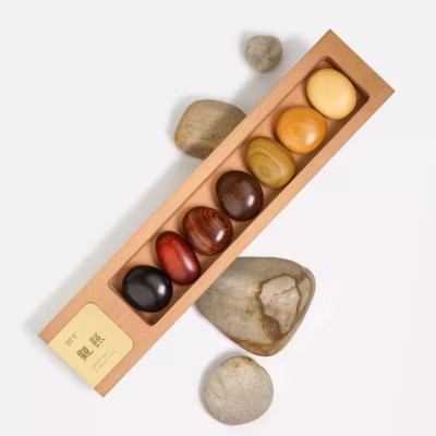 Wooden pebble Zen ornaments