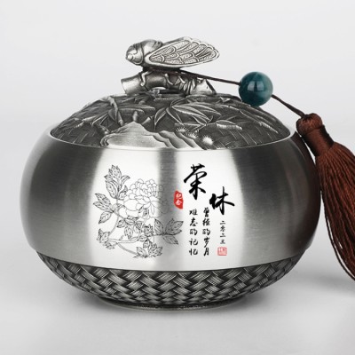 High-grade pure tin tea can