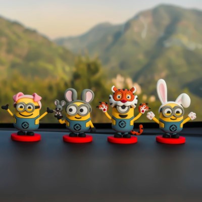 Minions car center console ornaments