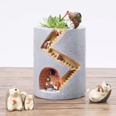 Succulent plant micro landscape potted plants