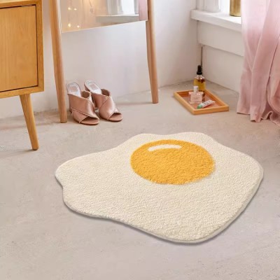 Creative poached egg anti-slip floor mat