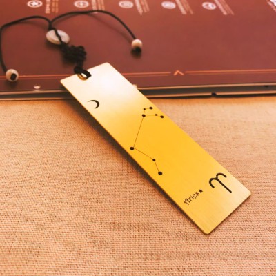 Zodiac brass bookmarks