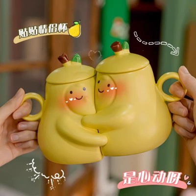 Never Divide Pear Couple Mug