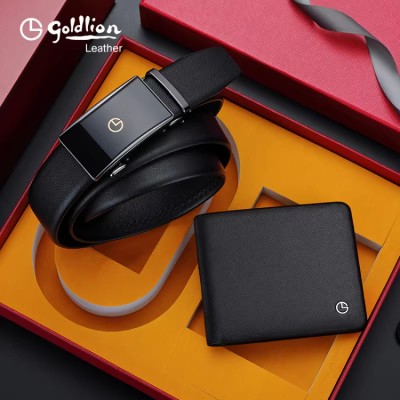Goldlion wallet belt gift box