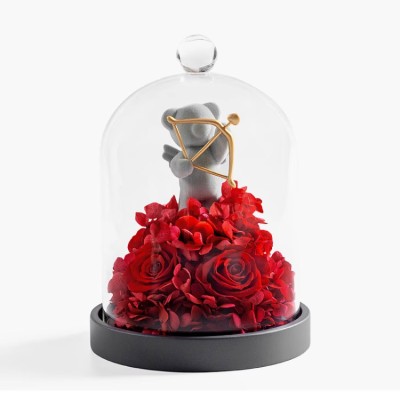 Cupid Bear Everlasting Flower Gift Box