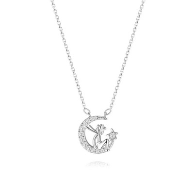 999 sterling silver little prince necklace